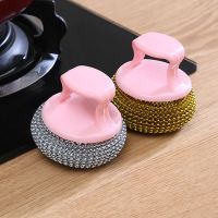 Supply Replaceable Wire Ball Large Dish Kitchen Cleaning Brush