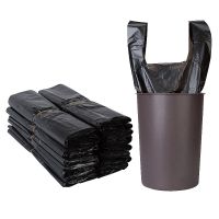 Black plastic garbage bag plastic trash bag plastic dustbin liners