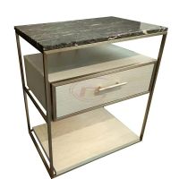 Hotel Nightstand with 1pc Drawer and Stone Top