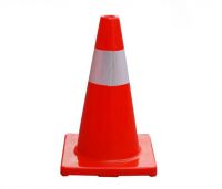 18inch Fluorenscent Orange PVC Safety Road Cone Traffic Warning Cone