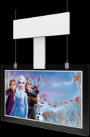 Ultra Thin Double-sided Hanging LCD Digital Signage Kiosk for Advertising