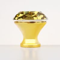 colorful diamond crystal glass cupboard knobs 