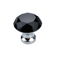 crystal purple rose shape door knobs 