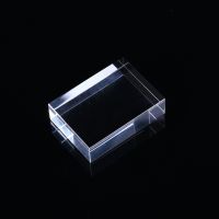 99.99 Purity Clear Heat Resistant Uv Rectangle Fused Silica Quartz Glass Piece