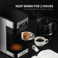 Programmable Keep Warm Coffee Machine 12 Cups Tea Drip 