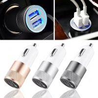 The Best Car charger Fast Phone CarCharge Adapter Universal Quick Dual USB Car Charger 2.1A 1.0A For IPhone 12 11 Xr X Samsung Xiaomi Huawei Android