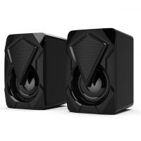 Lingzhi Surround Sound System LED PC Speakers Gaming Bass USB Wired fit Desktop Computer