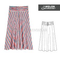 Stripe Print Beachwear
