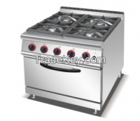 4-Burner Gas Range with Gas/Electric Oven