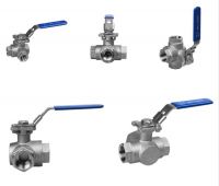 T/L  type Stainless Steel Thread end 3 way ball valve manufacturer 1/4" to 2"