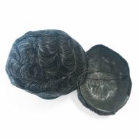 Invisible Mens Hair Wigs 100% Human Hair 100% Unprocessed Hair Replacement Ultra Thin Skin Toupee Poly Hairpiece Pu Systems