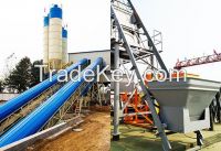 Skip Type Concrete Batching Plant Model Hzs35