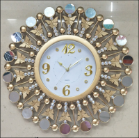 pretty diamond plastic quartz wall clock