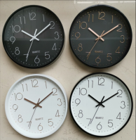 Factory directly wholesale cheap corporation promotion gift plastic clock round home decoration clock