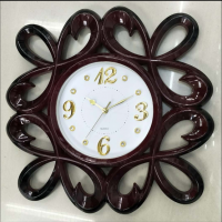 Hot Sale 3D Square Plastic Wall Clock For Living Room