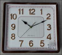 simple modern home decoration square plastic wall clock