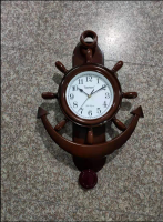 Factory Price Creative rudder silent plastic wall clock Home Decoration