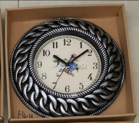 30*30cm Hollowed-out Home Decor Hanging Round Wall Clock