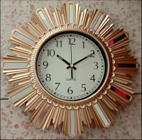 Colorful Factory Supplier Cheap Price Living Room 3D Plastic Wall Clock