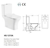 HS-1215A washdown two-piece toilet modern design