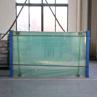 Commercial Stainless Steel Clear Tempered Laminated Safety Glass Staircase Railing