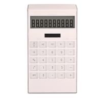 10-digit gift calculator solar transparent button computer can be customized printing logo