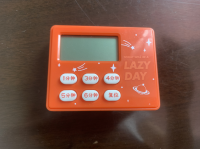 Multifunctional Kitchen Baking Learning Movement Big Display Timer Orange With Minutes Button