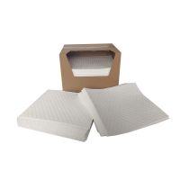 High Absorbency White Dimpled Oil Spill Absorbent Pads for lab factory