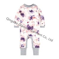 2021 Newborn Baby Cotton Bamboo Fiber Rompers Infant Jumpsuit One Piece Pajamas