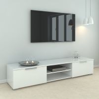 TV Stand for TVs up to 78" with 2 doors and one shelf