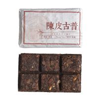 Wholesale 45g Chocolate Brick Shape China Aged Tangerine Peel Combined with Yunnan Shu Puer Tea