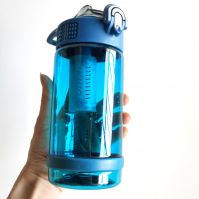 Best-selling Outdoor BPA-free Plastic Filter Water Bottle