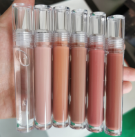 High quality long lasting mositure thick high pigment lip gloss with custom logo