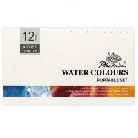 Non-toxtic Phoenix watercolor 12 /24/48 half pan Artist series with CE certification