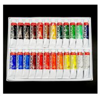 Wholesale Colorful Artist Acrylic Paint Set 24 in High Quality 12ml Acrylic Paint