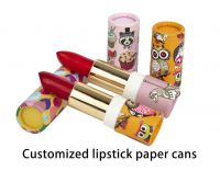 Custom mini eco friendly kraft paper deodorant stick container lip balm tube twist push up lip stick paper tube