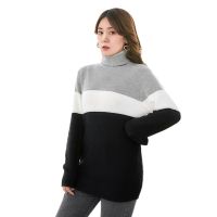 Striped Knitwear Chunky knitted Clothing Women Pullover Sweater