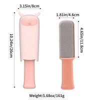 Warm Wood Pet Hair Remover Lint Brush for Couch Furniture Clothing Car Seat Carpet Pet Bed Or Fabric, Double-Sided Brush with Self-CleaningÃ¢ï¿½Â¦