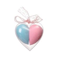 Personalized Love Heart Shape Beauty Egg Puff Wet And Dry Face Wash Makeup Hydrophilic Non-latex Sponge Puff Holiday Gift