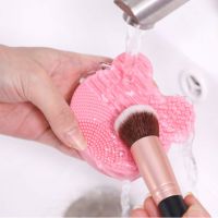 Make Up Washing Brush Gel Cleaning Mat Hand Tool Foundation Makeup Brush Scrubber Board Silicone Makeup Brush Cleaner Pad