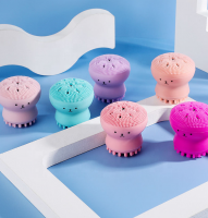 Hot Selling Cute Octopus Soft Silicone Facial Cleansing Brush Deep Cleaning Gentle Exfoliating Skin Massage