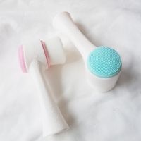 Soft Bristle Station Cleansing Brush 3d Double Face Cleansing Brush Manual Cleansing Brush Deep Cleaning