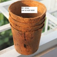 Eco-Friendly Coconut Fiber Pots Coir Pot From Coconut Fiber Best Quality For Export From Vietnam