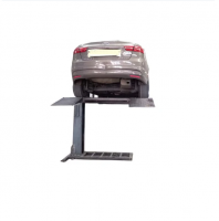 Car Lift LIBA 2t Moveable Single Post Lift with Adjustable Arm Length 8 Foot Car Lift