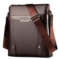 Men Pu Leather Casual Business Messenger Shoulder Bag