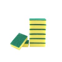 Yellow Green Sponge Pad Powerful Kitchen Cleaning Polyurethane For Kitchen Cleaning Use Polyester+polyurethane Sponge Pu Foam