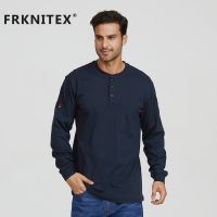 Wholesale 100% cotton shirt NFPA2112 UL fire retardant knit mechanic work shirt