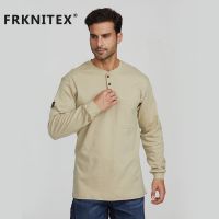 Wholesale 100% cotton shirt NFPA2112 UL fire retardant knit mechanic work shirt