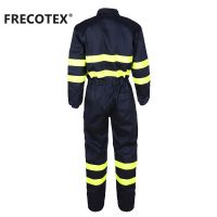 XINKE Construction Fire Proof Work Wear Fr Finished Antistatic Safety Coverall For Oil And Gas With Reflector