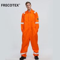XINKE Custom workwear orange flame retardant safety hi vis coverall working for construction workers